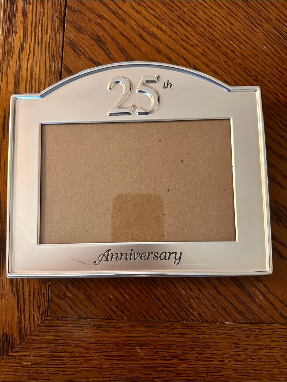 25th Anniversary Silver Photo Frame 5x7”